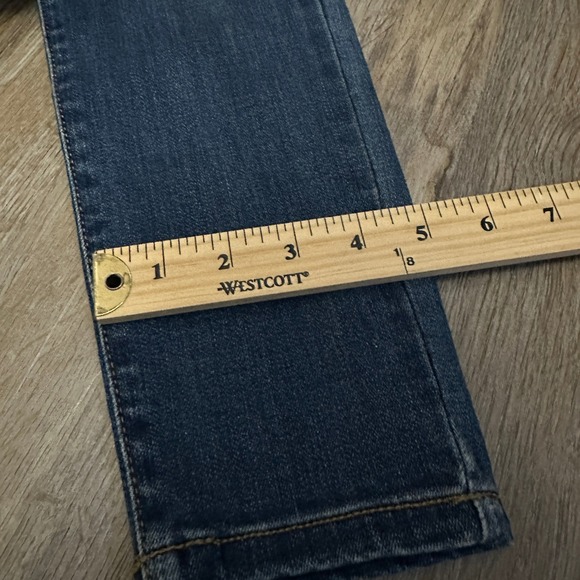 Judy Blue Plaid Patch Distressed Skinny Jeans Mid Rise Dark Wash Size 1/25 - Picture 5 of 10